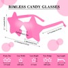 CHRORINE 8/16/24/40 Pairs Rimless Star Shape Sunglasses Transparent Glasses Bulk