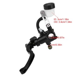 Yctze Brake Master Cylinder Lever, 22 mm 7/8 Universal Motorcycle Hydraulic Handlebar Brake Pump Cylinder Main Clutch Lever Left