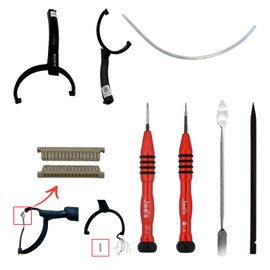 JoesGEcom OEM Replacement for Sony Headphones WH-1000XM5 XM5 Headband Hinge Swivel + Repair Tools + 16-Pin Connector + Clear Tube - Parts (Right | Black)