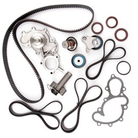 ECCPP New Timing Belt Water Pump Kit Fits for 1995-2004 Toyota Tacoma Tundra 4Runner T100 3.4L V6 DOHC 24 Valve 5VZFE Engine
