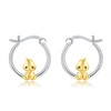 Sterling Silver Duck Hoop Earrings - Cute Duck Jewelry Gifts