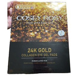 COSEY-ROSY 24K GOLD COLLAGEN 24 PAIRS EYE GEL PADS FOR PUFFY EYES,DARK CIRCLES,WRINKL