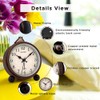 Peakeep 4" Small Battery Operated Antique Retro Analog Alarm Clock