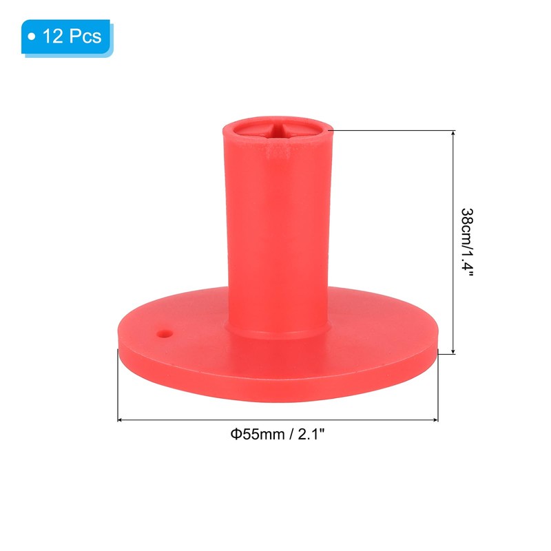 PATIKIL Rubber Golf Tee, 12 Pack 1.4 Inch Golf Practice