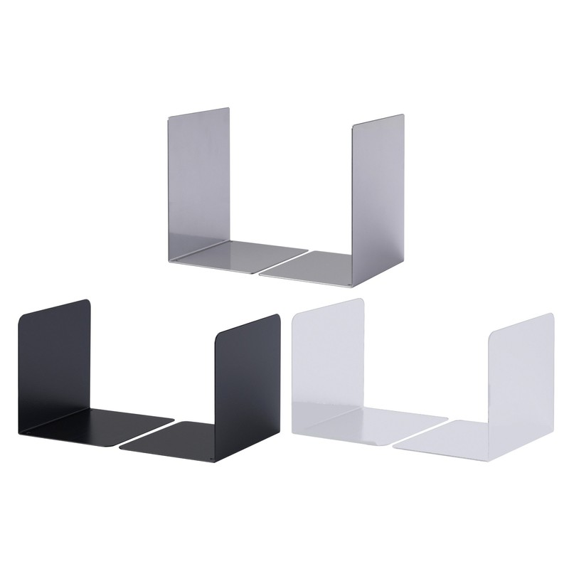 Durable S Size Bookends - Black