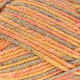 JubileeYarn Chunky Melody Yarn - Bulky Wool Blend - 100g/Skein - Orange Maize - 2 Skeins