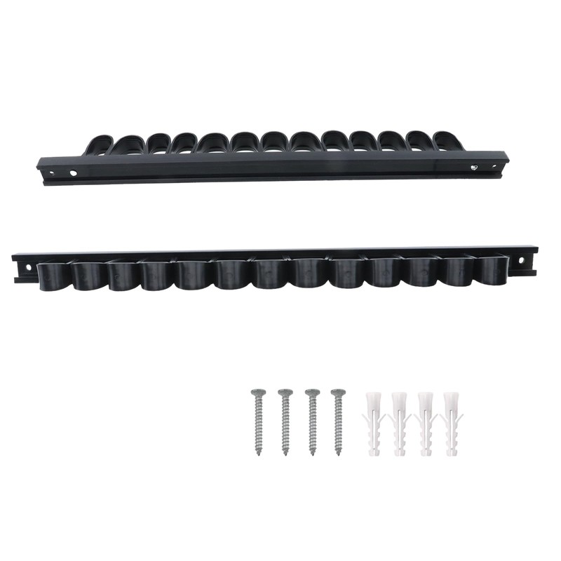 Coshar 2Pcs Screwdriver Organizer Black Plastic Rail Wrench Organizer Tool