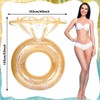 Bride Diamond Ring Pool Float & Towel Set Bachelorette Party