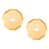 ZEITE 1/4" Cardboard Cutter Replacement Blades,Size 1.58",Titanium Coating,Pack of 2