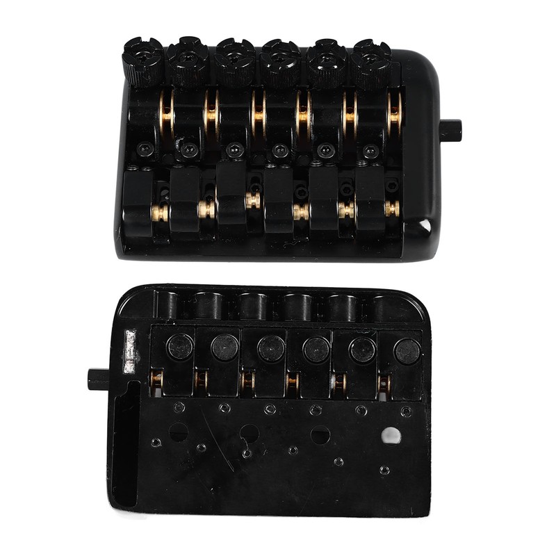 Headless Guitar Bridge Tailpiece Fixed 6 String Electric Guitars Roller