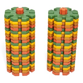 Polydron My First Octoplay Class Set, Natural Colored Construction Building Toy, Pre-K Educational Fine Motor Learning Resource, 42 Pieces, 2+ Years