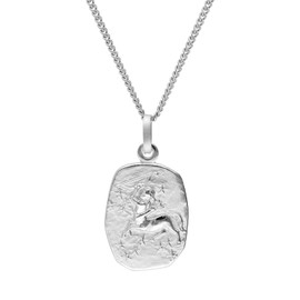trendor Sagittarius Zodiac Sign Necklace Silver 925 Timeless Zodiac Sign Pendant for Men or Women Necklace Made of Sterling Silver 15310-12-40 40 cm, Sterling Silver