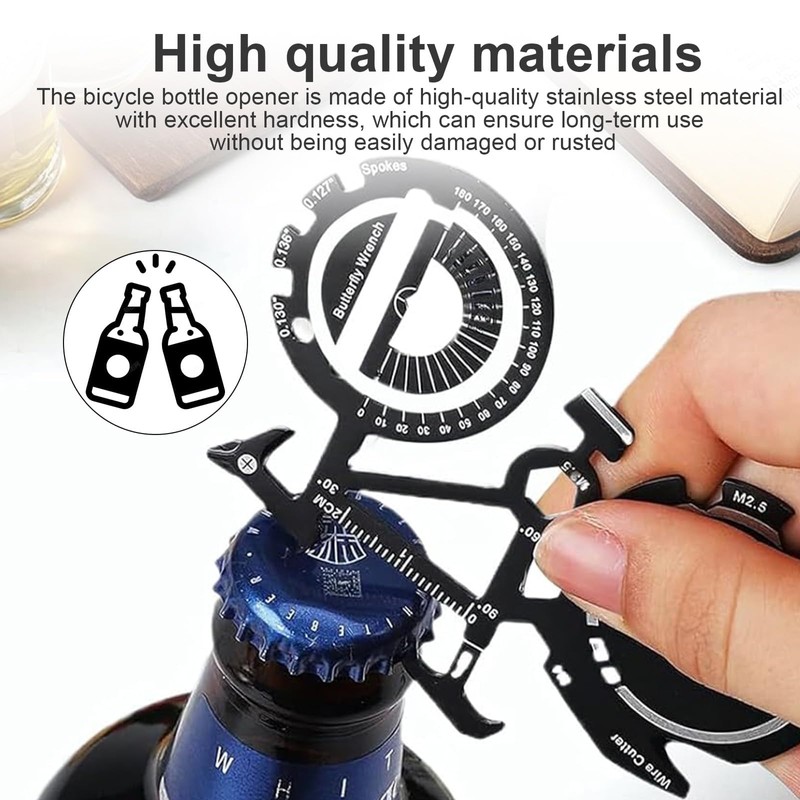 0XBIT Useful Gadget 2 Piece Multi Tool Keychain Multitool Card