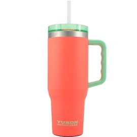 Yukon Outfitters Fit Forty 40oz Double Wall Vacuum Insulated Stainless Steel Tumbler with Reusable Straw & Ergonomic Handle | For Hot or Cold Beverage, Sundance
