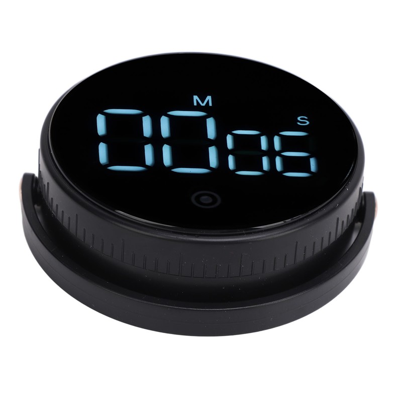 Digital Kitchen Timer LED Display Rotating 3 Volume Levels Adjustable