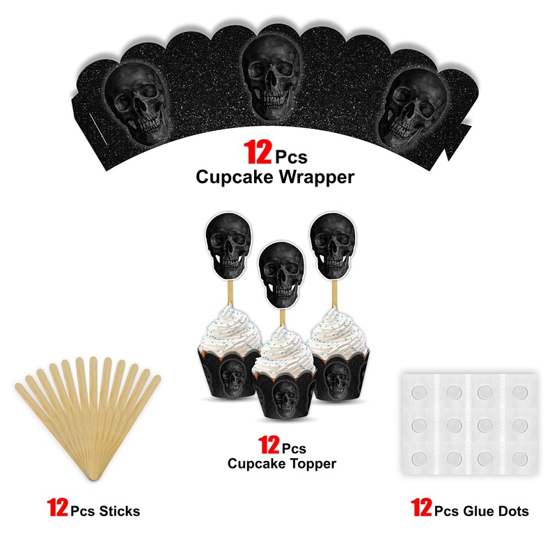 Seyal® Skull Cupcake Wrapper