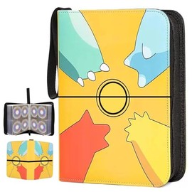 Album-Card Binder-Organización 400 PCS Cartas/Photocard,Carpeta para Cartas Naipes,Fundas para Carta Protector de Carta,4 Tarjeteros de Bolsillo,Tarje