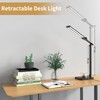 Desk Lamp, Dual Head, Height Adjustable, Dimmable Bedside Lamp with