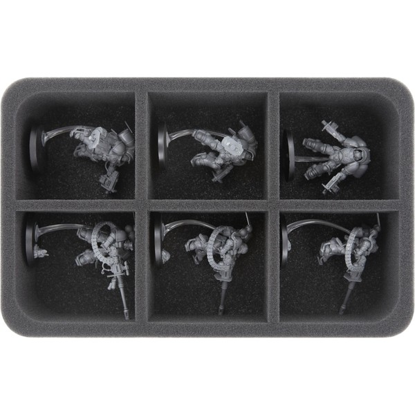 HS060A005 Foam Insert Compatible with Space Marines - 6 Compartments