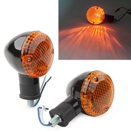 FSFY Motorcycle Front Turn Signal Light Assembly Replacement for Yamaha Bolt XVS950 2014-2018, Amber Lens