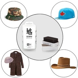 Homiegear Cap Freshener Spray, Hat & Cap Guard Spray with Hat Cleaning Brush for New Era Cap | Use on Leather | Clean Caps Faster & Easily | Remove Stain - Dust - Dirt - Lint - Fur