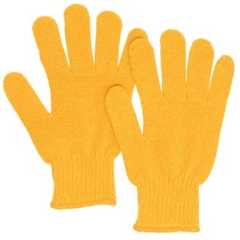 Otafuku Gloves, Yellow Nylon [60% Nylon, 40% Polyester, Made in Japan, 7 Gauge] #611, Yellow, Free (12 Pairs)