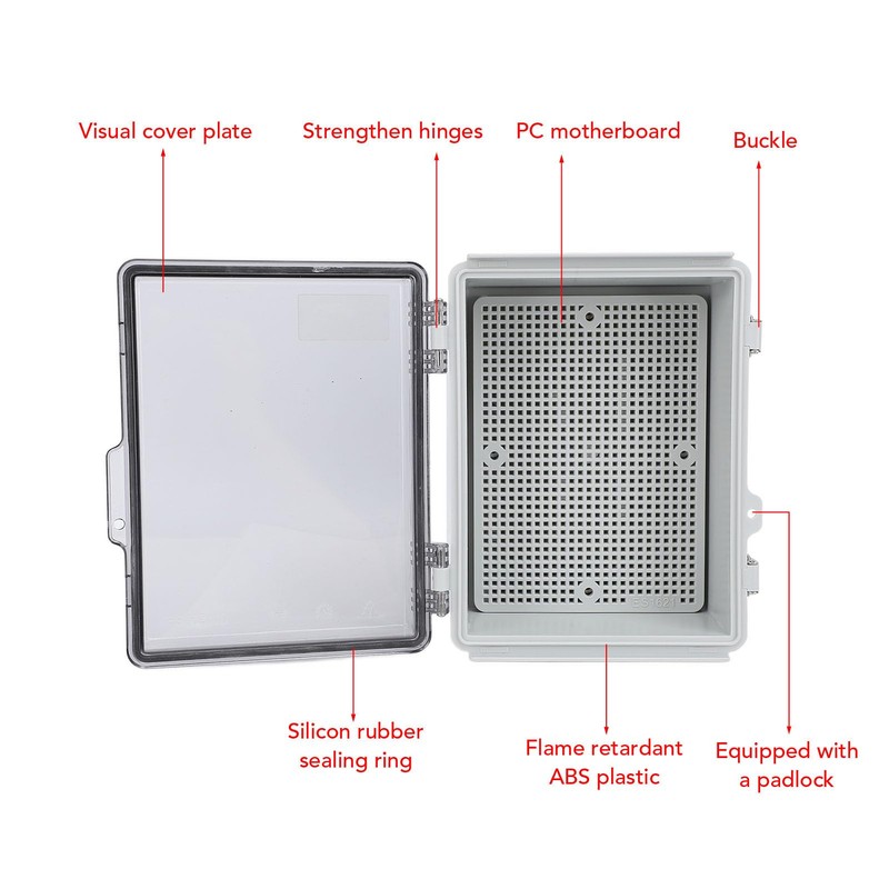 Electrical Junction Box, 160 x 210 x 100 mm ABS
