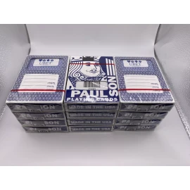 PAULSON Poker Playing Cards UBet Casino (24 Decks) - Red/Blue NEW SEALED (Paulson brand)