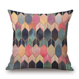 MyMassagePillow- Pressure Activated Massage Pillow for Back, Neck, Feet, & More - Stylish & Durable Neck and Back Massager & Sciatica Pillow - 13in x 13in - Machine Washable Cover (Jewels)