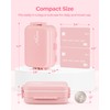 AMOOS Compact 3-Layer Travel Pill Organizer, Cute Pill Box Case