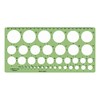 Linex 1116S Circle Template, 39 Circles from 1-35 mm, Ink