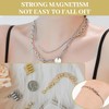 QZKJQDD 6 Pcs Magnetic Necklace Fasteners, Magnetic Necklaces Clasps Connector,