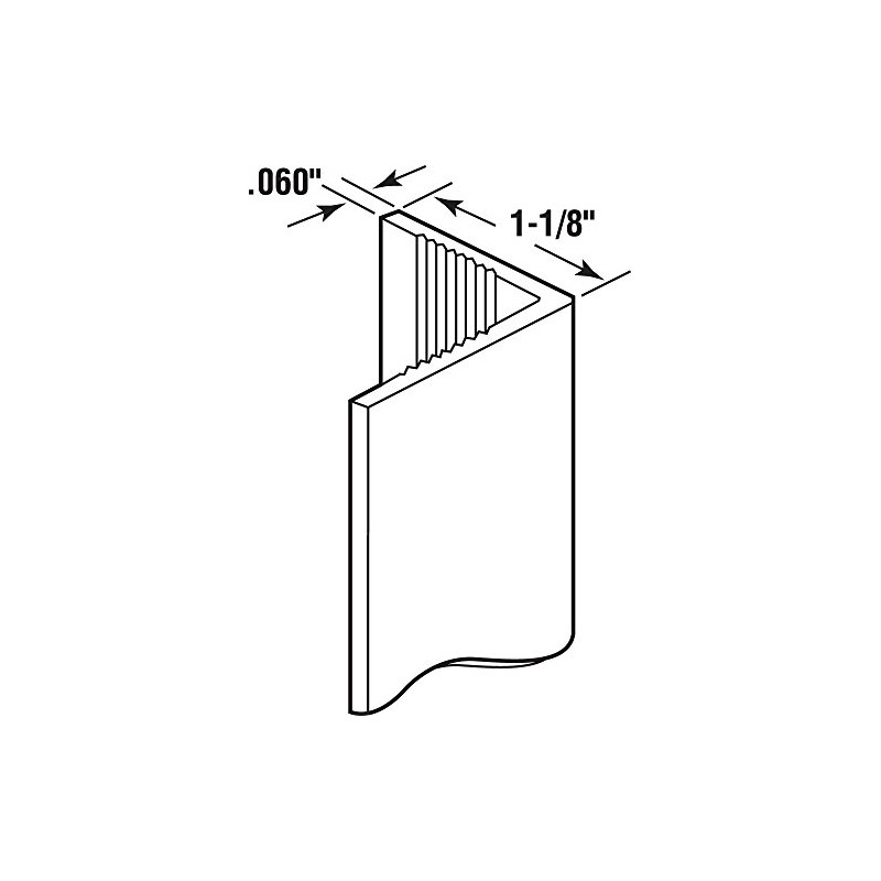 Prime-Line MP10067 Corner Shield Perforated, 1-1/8 In. x 48 in,