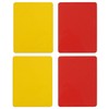 EUZUXU 4 Pack Football Referee Card, Red and Yellow Card