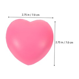 Healeved 4Pcs Heart Shaped Hand Exercise Balls for Elderly Durable PU Squeeze Balls for Hand Strengthening Finger Training Rehabilitation Enhancing of Life and Function