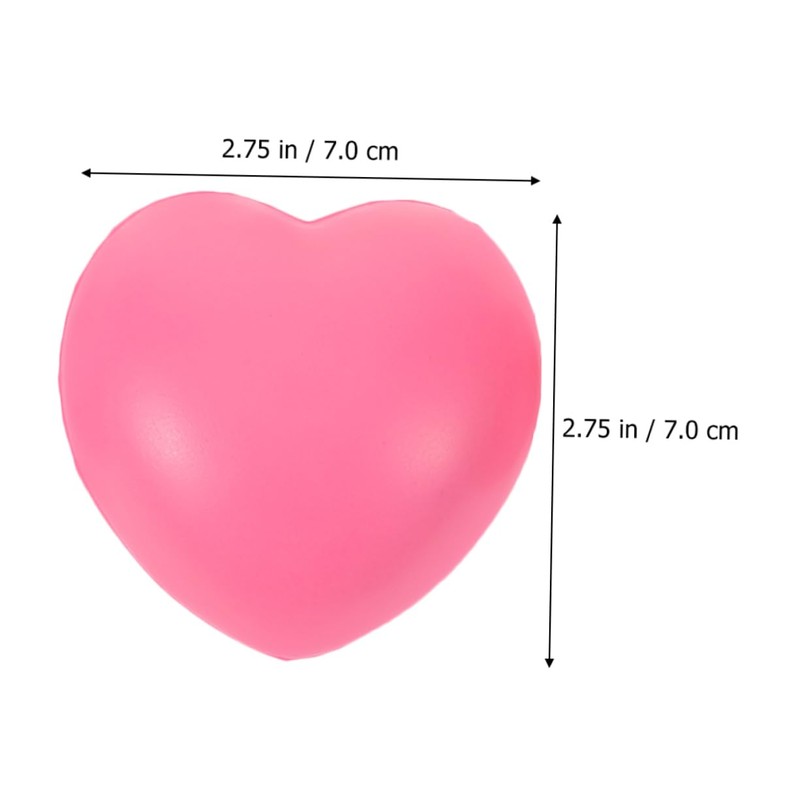 Healeved 4Pcs Heart Shaped Hand Exercise Balls for Elderly Durable