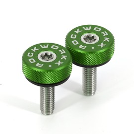 Bronco 6G Billet Aluminum Hardtop Fastener/Thumb Screw, Torx T40 Head Compatible with Bronco 6G-Door 2 Door (2 Pack). (Green)