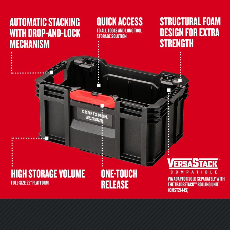 CRAFTSMAN Tradestack Crate, Tool Box, Tool Storage (CMST21409)