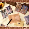 Motiskyy 50 Sets Kraft Happy Fathers Day Greeting Cards with