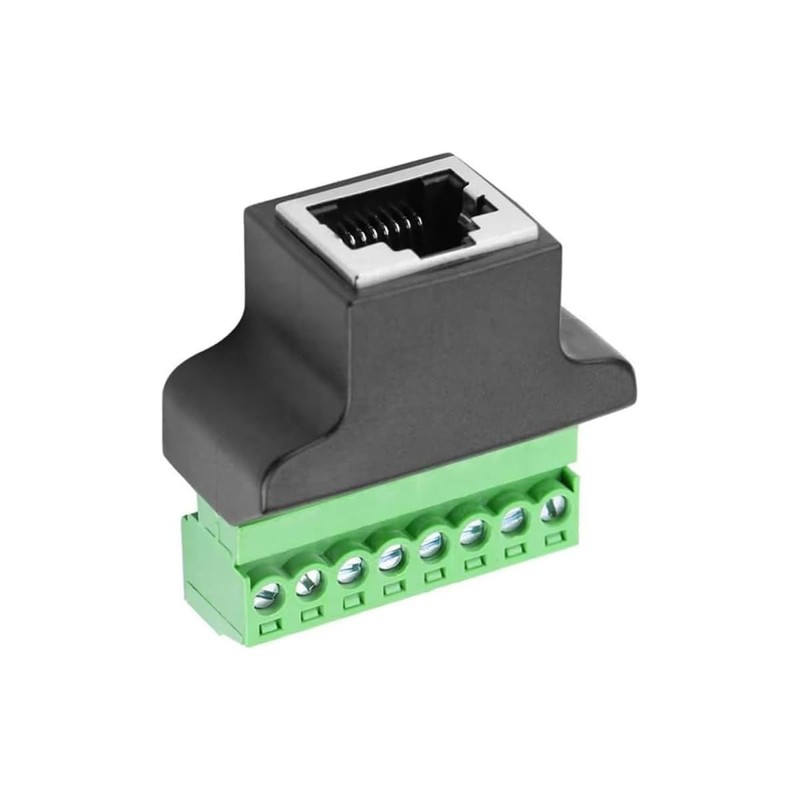 PENGLIN 2pcs RJ45 Female to 8 Pin Screw Terminal, 8P8C