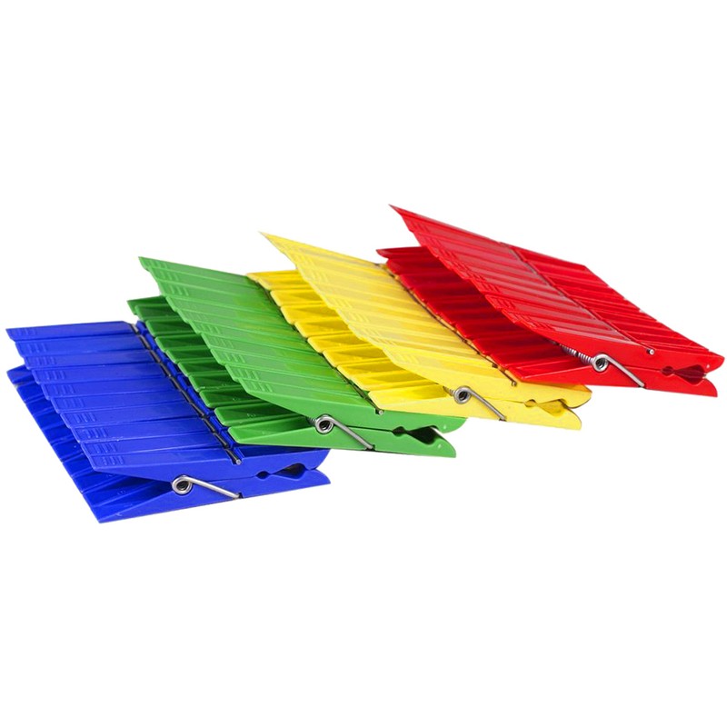 Siluk Clothes Pegs Plastic Coloured (50)