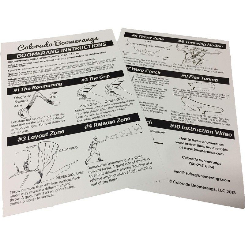 Tristar Boomerangs - Molded Fast Catch Competition Boomerangs