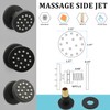 HOMEDEC 2inch Round Brass Shower Spa Massage Body Spray Wall