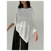 MakeMeChic Ponchos for Women Sheer Poncho Shawl Wraps Fall Sweaters
