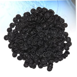 Healeved 100pcs black thumb protector latex finger protectors guitar finger disposable