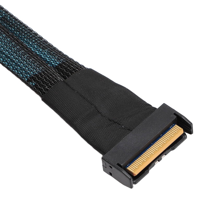 Yanmis MCIO 8I to 2 Ports SFF‑8654 4I Cable, High