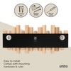 Umbra Umbra Picket 5 Hooks, Wall-Mounted Rail, Doubles as Art,