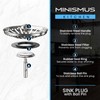 MINISMUS Universal Sink Strainer Basket Drain Plug Stainless Steel Sink