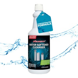 Velocity Water Softener Cleaner Solution - 4 Uses Per Bottle. Restores Efficiency. Removes Contaminants & Extends Water Softener Life