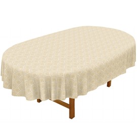 bnhjsdw Oval Tablecloth, French Country Printed Oval Table Cloth-54x72 Inch, Fabric Washable and Waterproof Oval Table Cover for Farmhouse Kithchen Dining Decoration